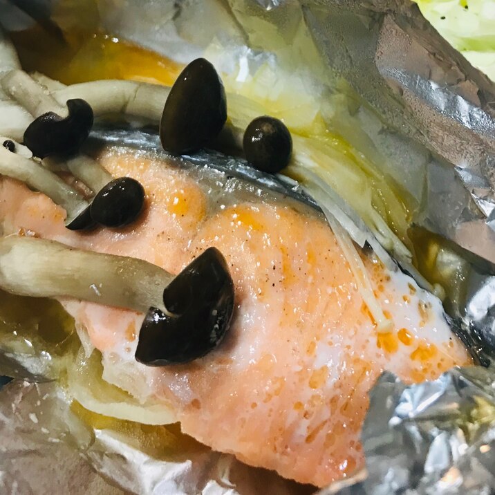 手軽に魚を取ろう！鮭のホイル焼き